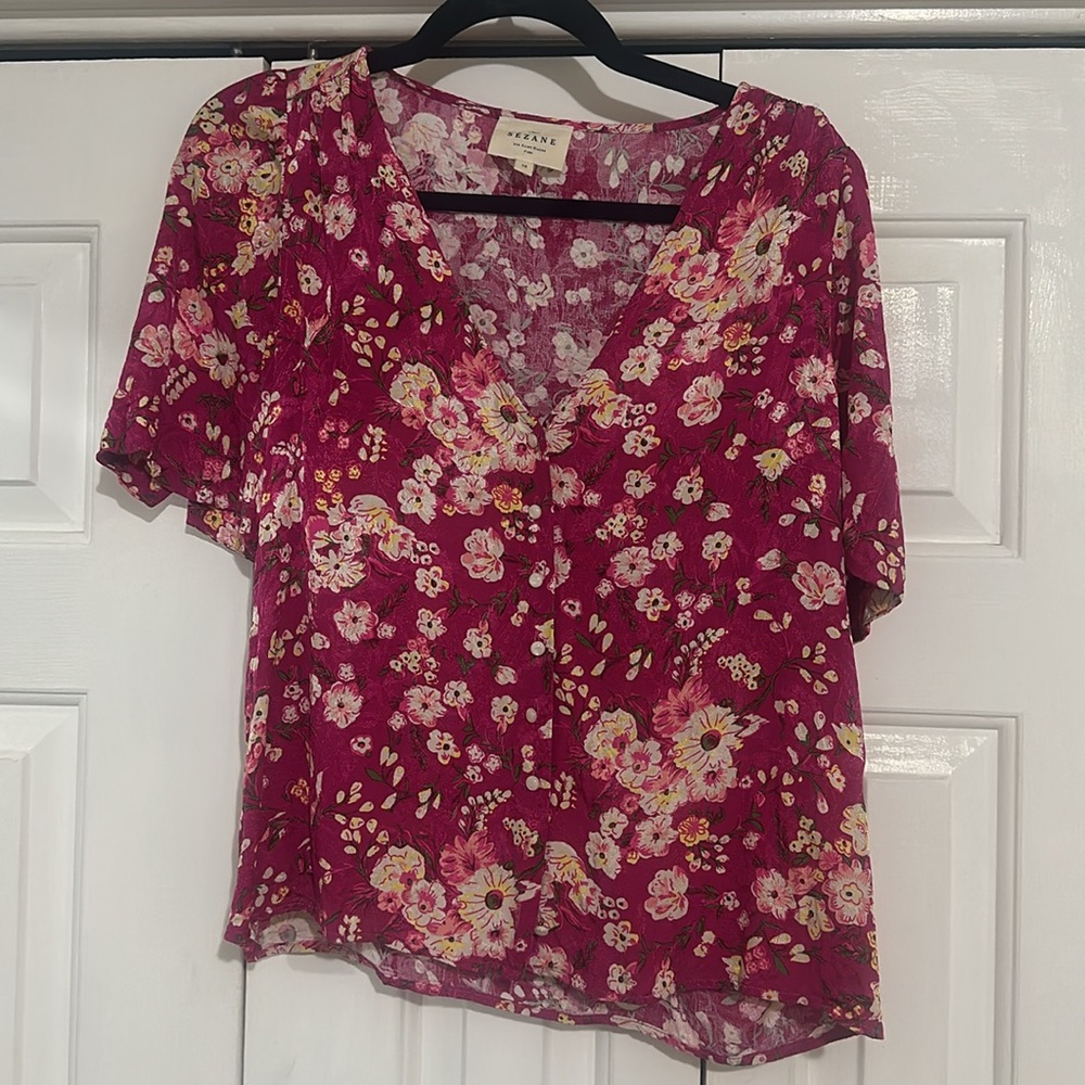 Sezane Dira Blouse in Minorca - Picture 8 of 8